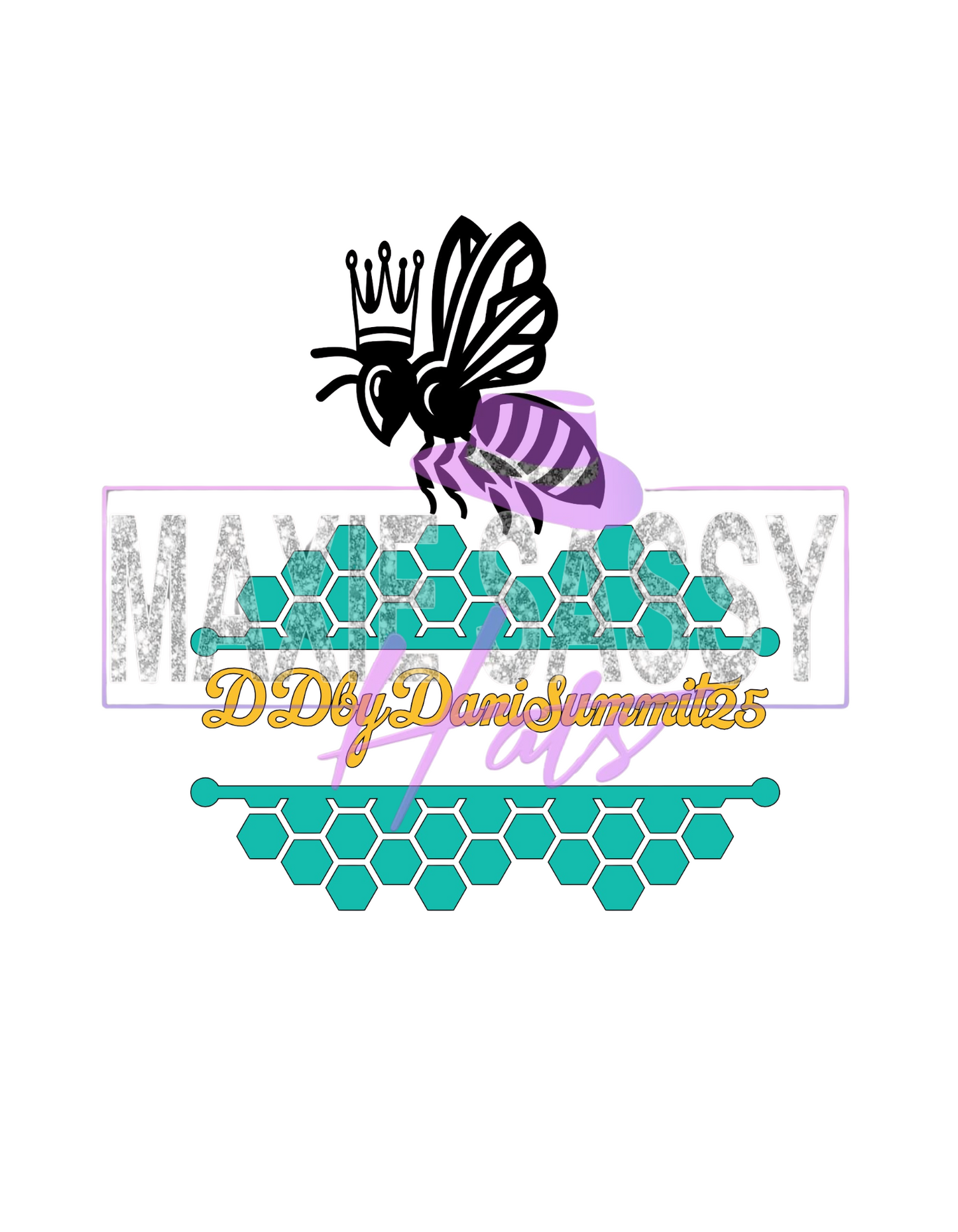 Queen BlingHive SVG Digital Download - the Host of Distinctive Design by Dani Summit 2025