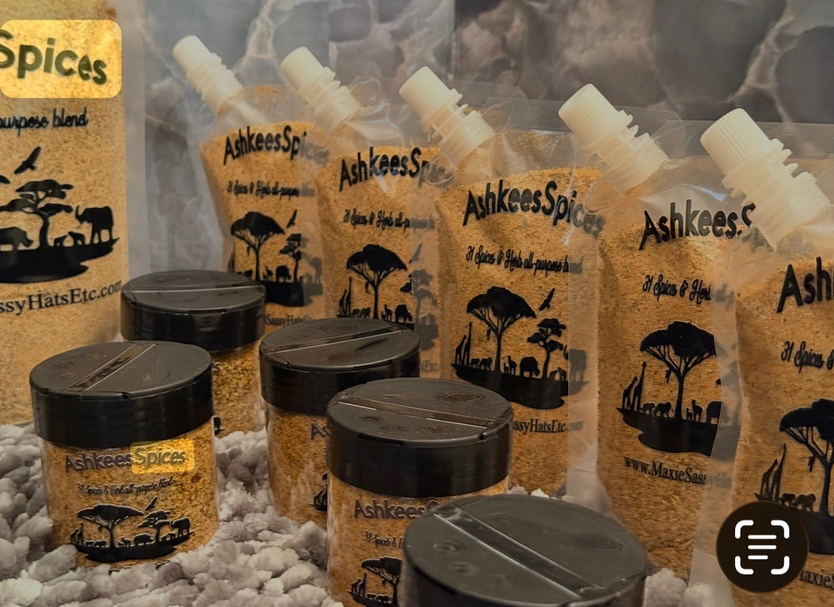 Ashkees Spices – 31 Spices & Herbs-All-Purpose Seasoning Blend (Original or The OMG Spicy)