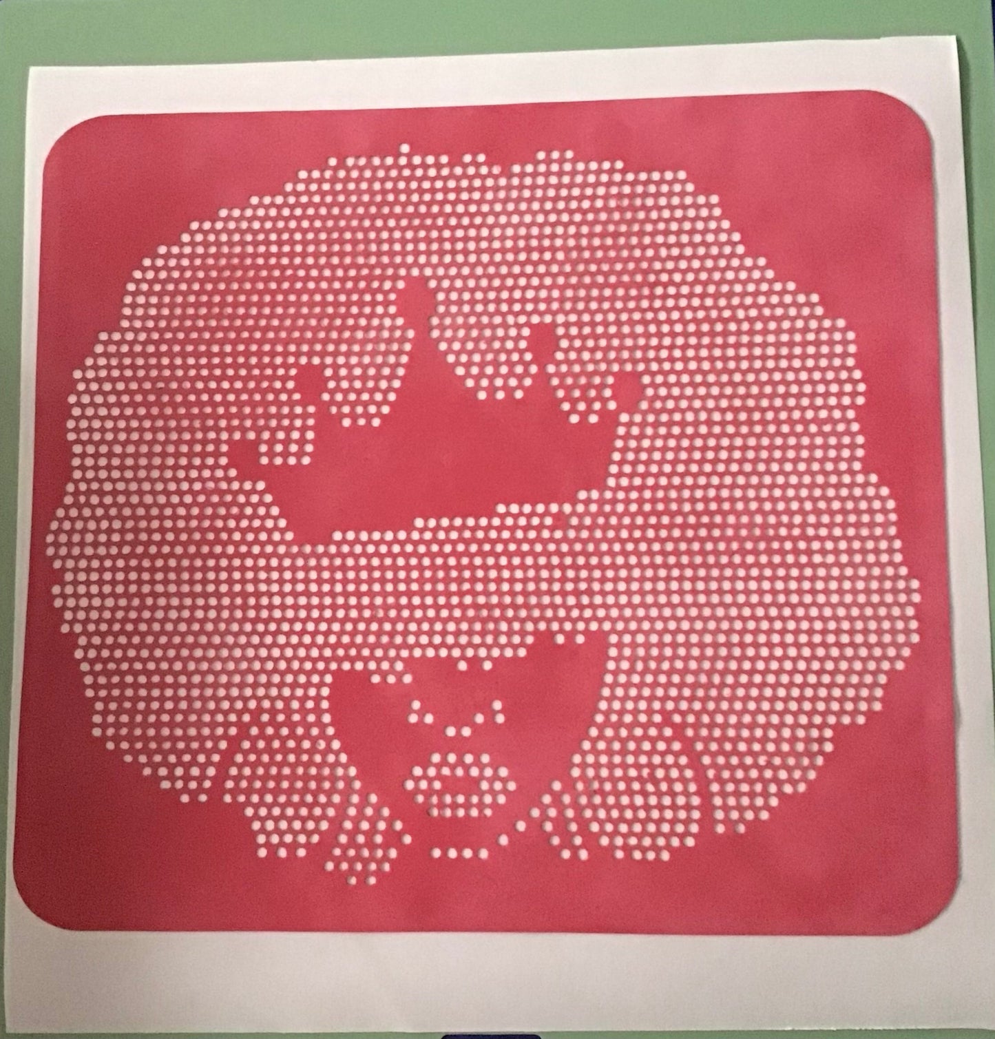 Rhinestone Template Queen Puff Hair