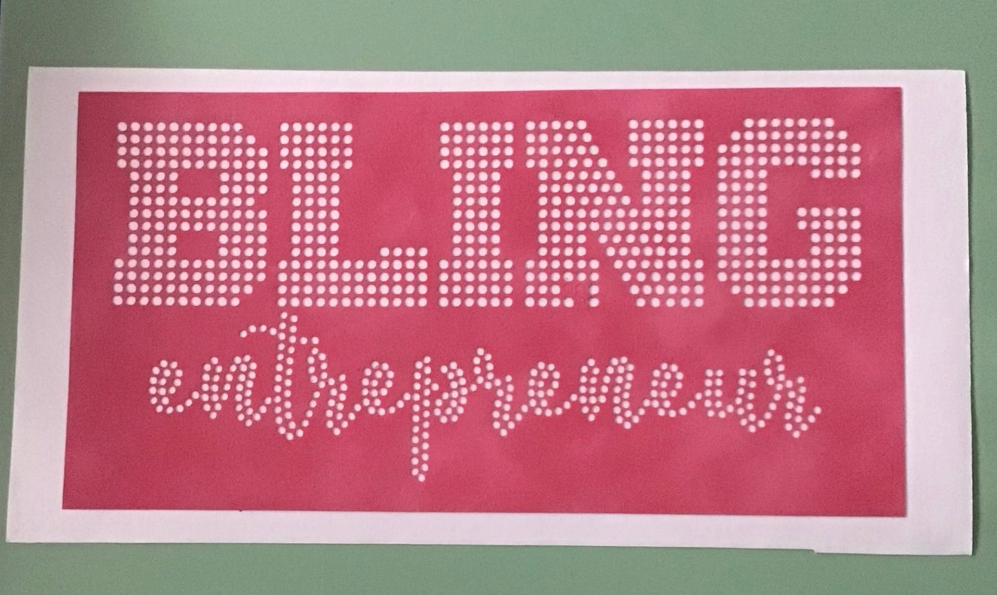 Rhinestone Templates-Bling Entrepreneur