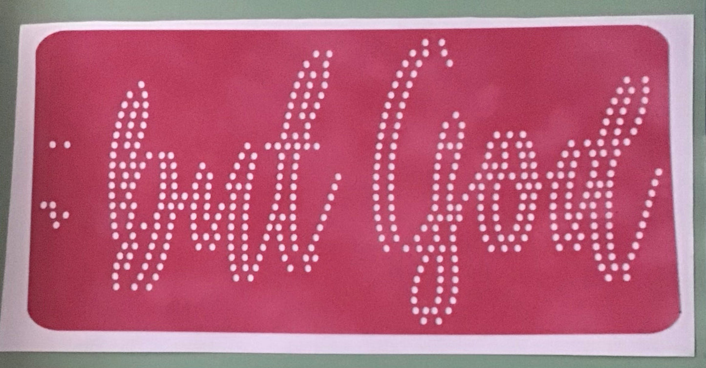 Rhinestone Templates But God