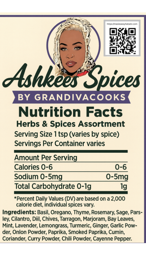Ashkees Spices – 31 Spices & Herbs-All-Purpose Seasoning Blend (Original or The OMG Spicy)