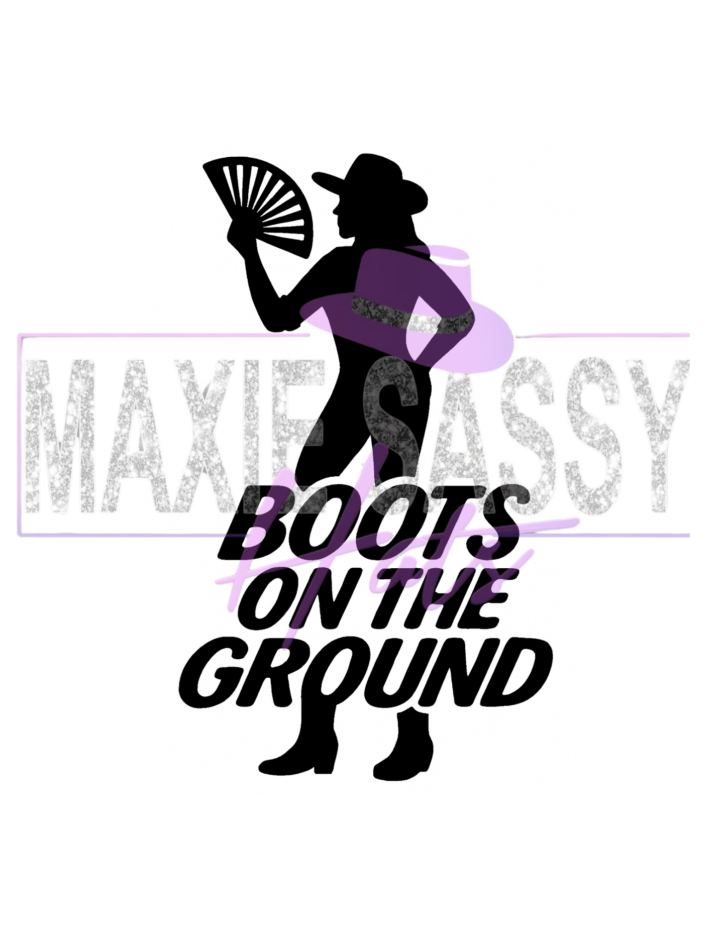 Ladies Boots on tha Ground